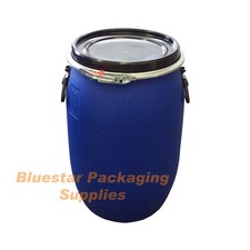 30L Litre Open Top Plastic Storage Drum Barrel Keg With Lid Food Grade * New *