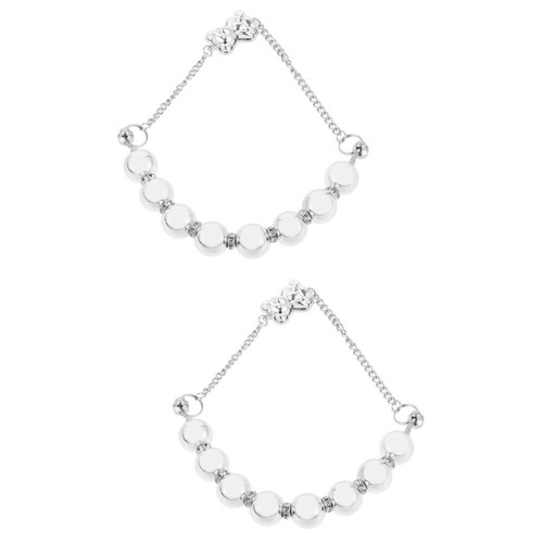 Set of 2 Bärenarmband Telefonzubehör Charme Mit Perlen-Handyanhängern - Picture 2 of 12