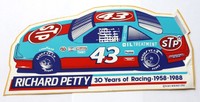 Vintage Nascar Richard Petty Stp 30 Years Of Racing 1958 - 1988 Sticker Original Vintage Nascar Richard Petty Stp 30 Years Of Racing 1958 - 1988 Sticker Original