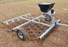 The Scarrow chain harrow spring tine harrow seeder and arena menage grader