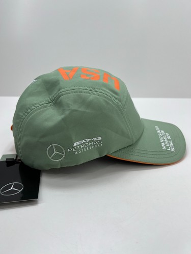 Mercedes AMG F1 Lewis Hamilton 2021 Special USA Edition Collectible Hat Cap OSFM - Foto 10 di 17