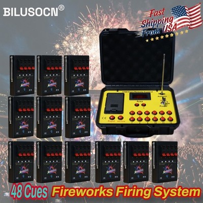 Pro 48 Cues Fireworks Firing System Wireless Remote Control Igniter Receiver Set