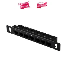 7-Inch 7-Port Rack Mount Patch Panel for DeskPi RackMate TT - Streamline Cables