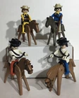 Playmobil Cowboys & Outlaws w/Horses Figures Lot VTG 1974 Western Wild West