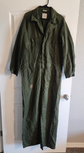 USGI Military OD Green Utility Coveralls Overalls Unicor 50L 8405-01-462-4926 - Picture 1 of 9