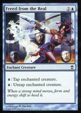 Freed from the Real - Light Play MTG Saviors of Kamigawa