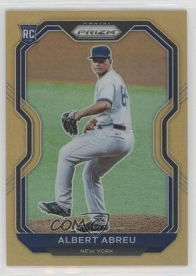 2021 Panini Prizm Tier II Neon Orange 85/100 Albert Abreu #193 Rookie RC 4xw
