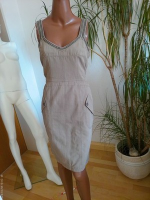 MARC CAIN TRÄGERKLEID SOMMERKLEID GR.N3 (GR.38) KAHKI