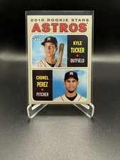 2019 Topps Heritage #227 Astros 2019 Rookie Stars (Kyle Tucker / Cionel Perez)