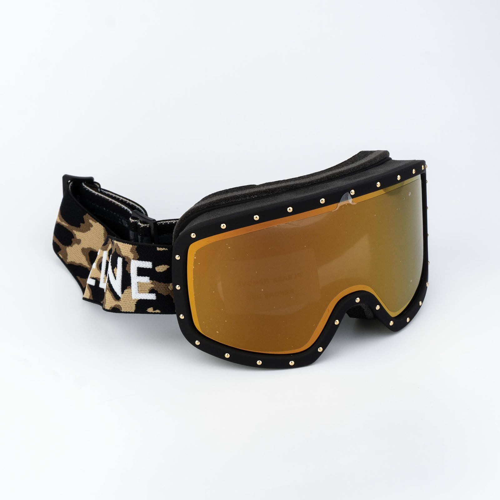 Celine CL40196U 99C Sunglasses Unisex Black Gold Ski Mask New image 9