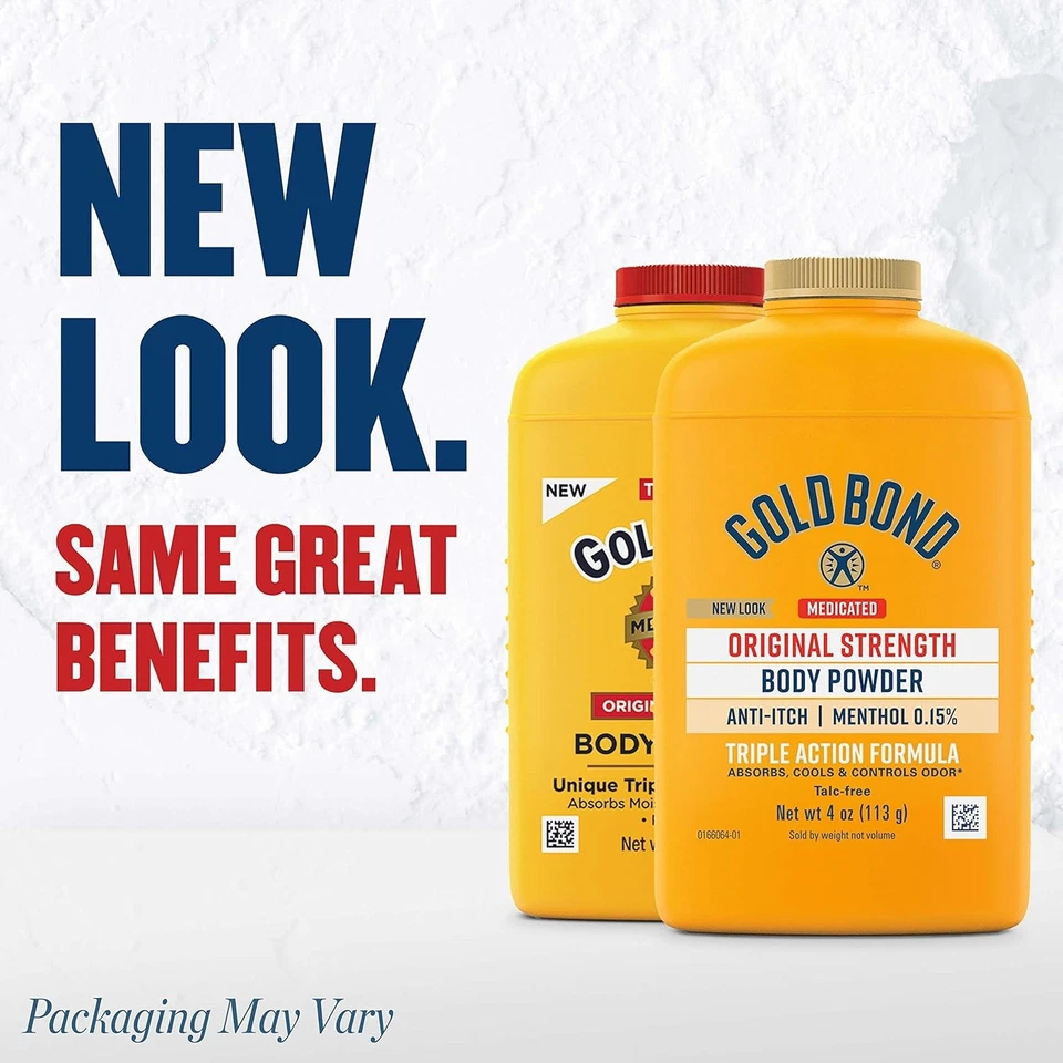 Polvo corporal Gold Bond Medicado Original Fuerza, 4 oz., 4 onzas (paquete de 1) Foto 2 de 4