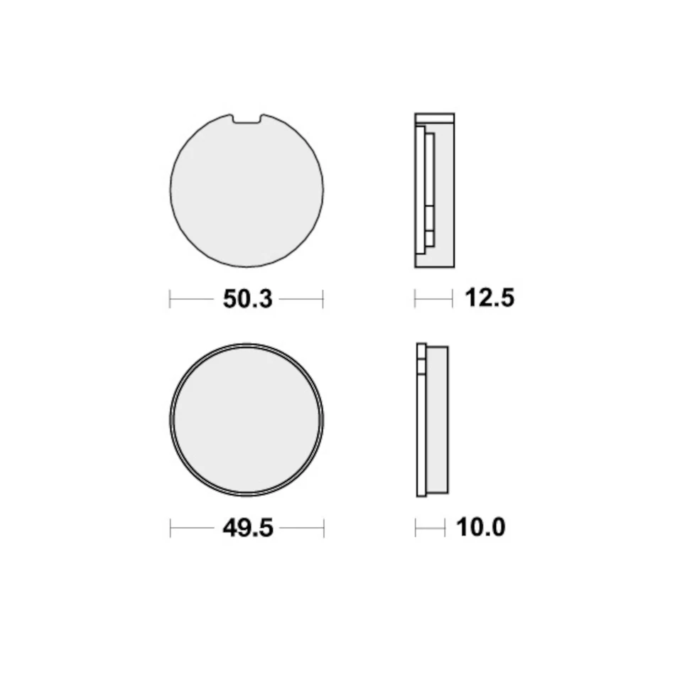 Brake Pads for SUZUKI GT 550 1973-1977 Front Street SBS - Image 2 of 4