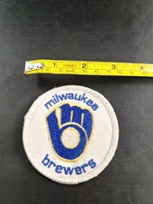 Vtg Milwaukee Brewers White Patch Rare  *8