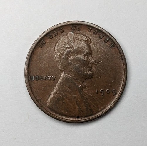 1909 P VDB Lincoln Wheat Penny