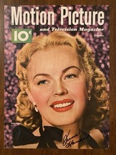 June Haver Signed Autographed Motion Picture Magazine With COA The Girl Next Doo