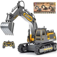 Rechargeable Excavator Toy with Realistic Sounds Lights - Perfect for Kids