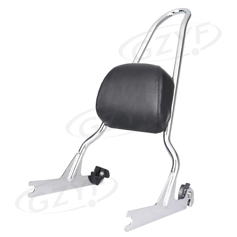 Respaldo trasero Sissy Bar + almohadilla portaequipajes para Harley Softail 2006-2012 Fatboy Foto 4 de 4