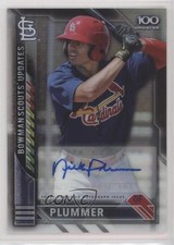 2016 Bowman Chrome Scout's Top 100 Updates /199 Nick Plummer #BSU-NP Auto 08jk