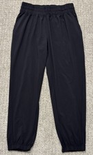 Z By Zella Lightweight Joggers Drawstring Elastic Waist Pants Black Womens Large