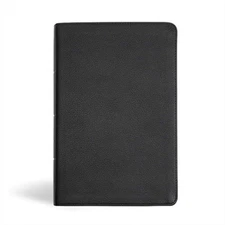 KJV Personal Size Giant Print Bible, Black Genuine Leather (Leather / Fine Bindi