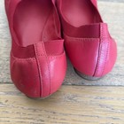 Tory Burch Ballet Flats Pinkish Red Leather, Slip One With Gold Logo Size 6.5 — photo 2