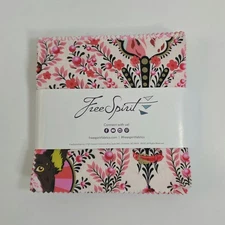 FreeSpirit Fabrics 5" Charm Square Pack (38 Total) Tula Pink/Besties 100% Cotton
