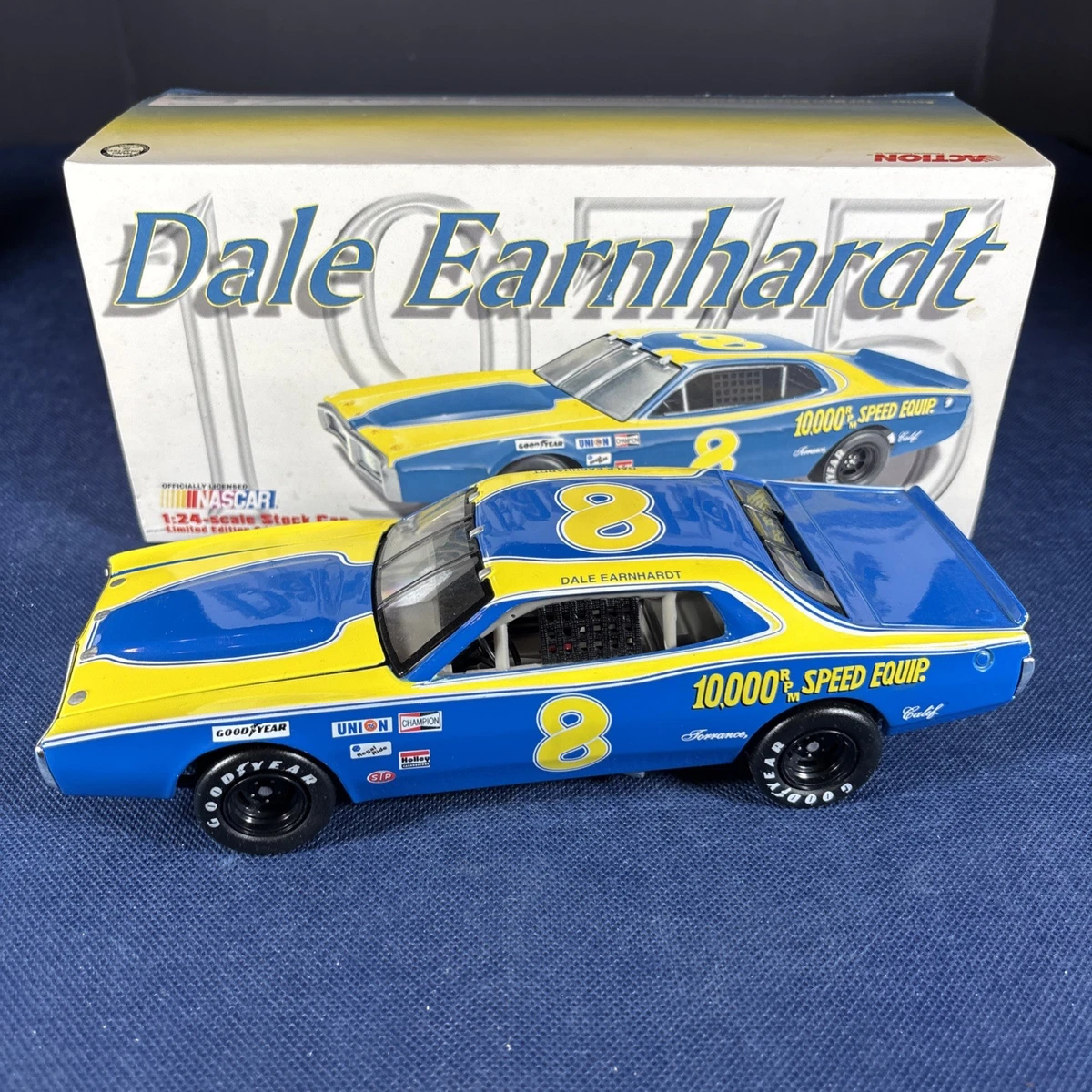 Dale Earnhardt Blue Diecast Racing Cars 1975 Vehicle Year for sale