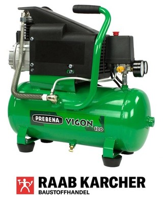 Prebena kompakt Kompressor Vigon 120 12 L Behälter 8 bar VIGON120 NEU Original