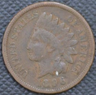 1896 VG-F, RE-PUNCHED DATE (last "6"),  Indian Head Cent, LISTED IN CHERYPICKERS