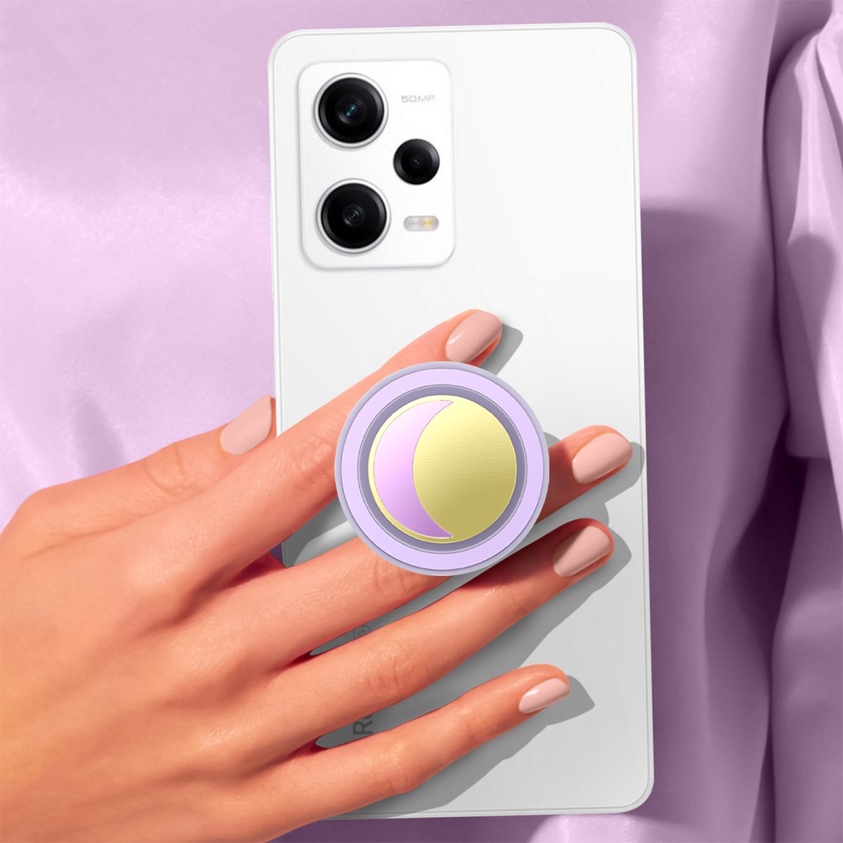 Support Smartphone PopGrip Premium Enamel Fixation Solide Antichute Universel
