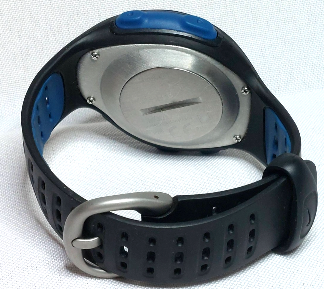 Nike Triax C8 Digital Black and Blue Sports Watch - New Battery | eBay