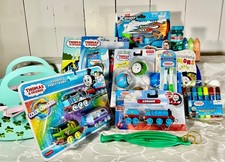 THOMAS & FRIENDS EASTER/GIFT BASKET-ENGINES, KALEIDOSCOPE,  RAIL ROLLERS, MORE