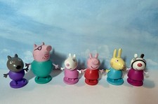 Peppa Pig and Friends Figures On Round Stands Toys Cake Topper Set Of 6, 2003