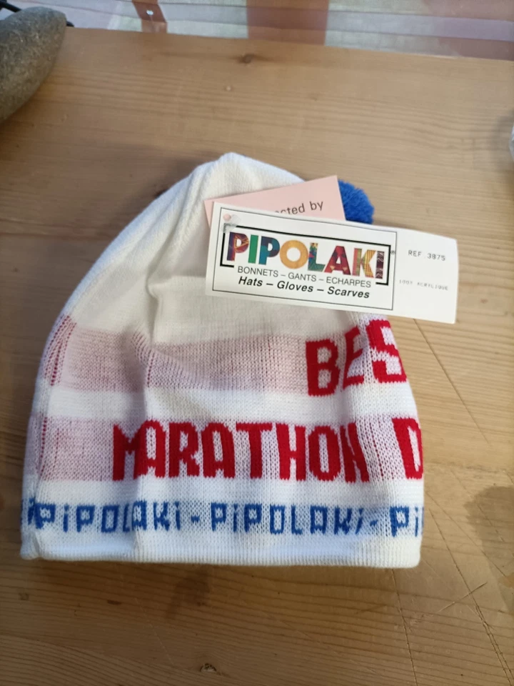 BONNET PIPOLAKI MARATHON SKI DE FOND BESSANS DANS LES ALPES /NEUF MADE IN FRANCE - Photo 2/4