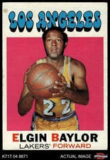 1971 Topps #10 Elgin Baylor Lakers HOF Seattle University 4 - VG/EX