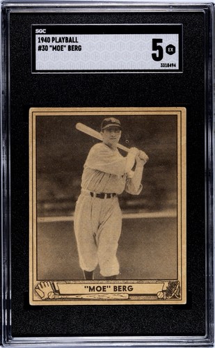 Moe Berg #30 1940 Play Ball card