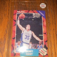 Star Pics 1990 Danny Ferry Duke Blue Devils Rookie # S Basketball Card. Rare. rookie card picture