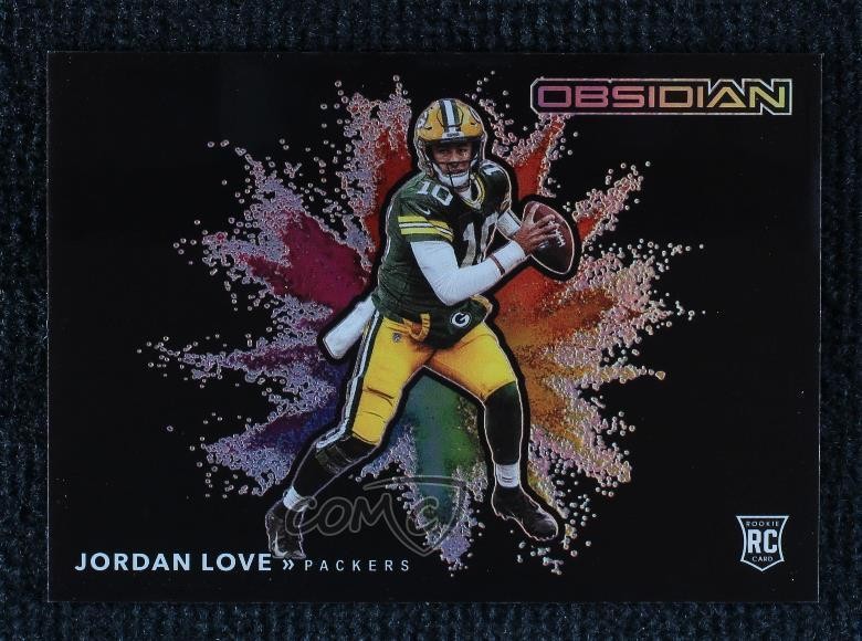 2020 Panini Obsidian Color Blast Black Jordan Love #CBB24 1d59
