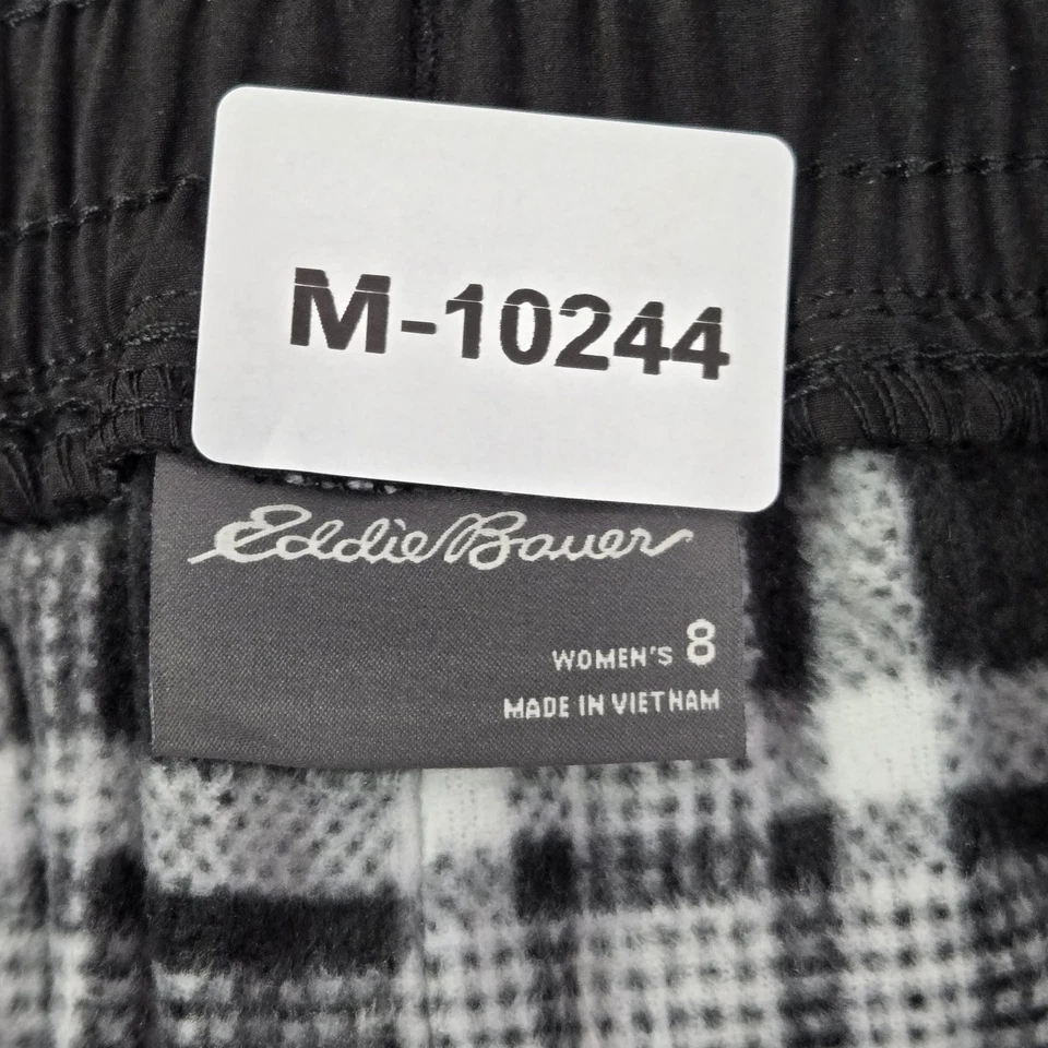 Pantalones deportivos Eddie Bauer para mujer 8 cuadros cortavientos forrados de lana 31" nuevos con etiquetas Foto 2 de 4