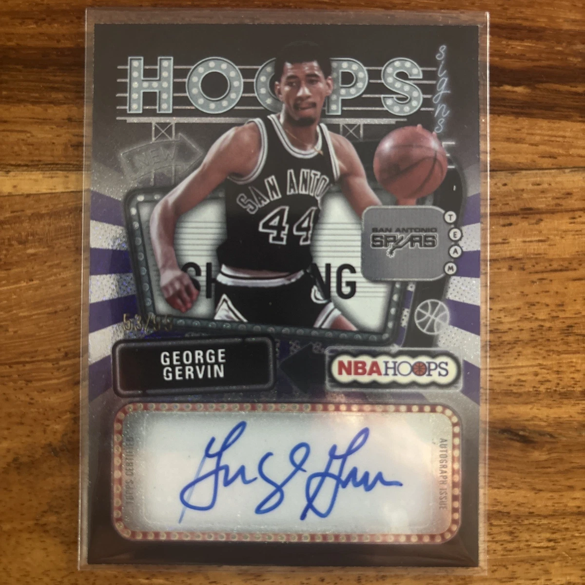 Topps George Gervin Basketball Serial Numbered Sports Trading