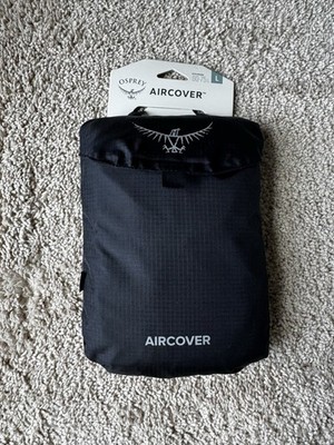 Osprey Aircover 60-75L L Large Black Cover Backpack Protector Travel Rain Shield