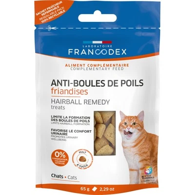 Friandises Anti boules de poils Pour Chatons et Chats d'intérieur 65g - Photo 1/4