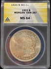 1921 Morgan Dollar ANACS MS64 VAM 3AT