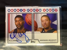 2008-09 Topps Rookie Photo Shoot O.J. Mayo/Michael Beasley Auto RC NO Beasley