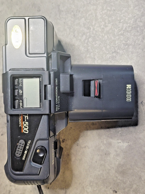 VINTAGE RICOH TF-500 Compact Camera WITH Tele Conversion Lens TC
