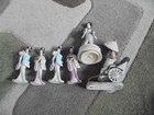 6 Geshia ceramic dolls,1 is a music doll and other is chariot with umbrella — photo 3