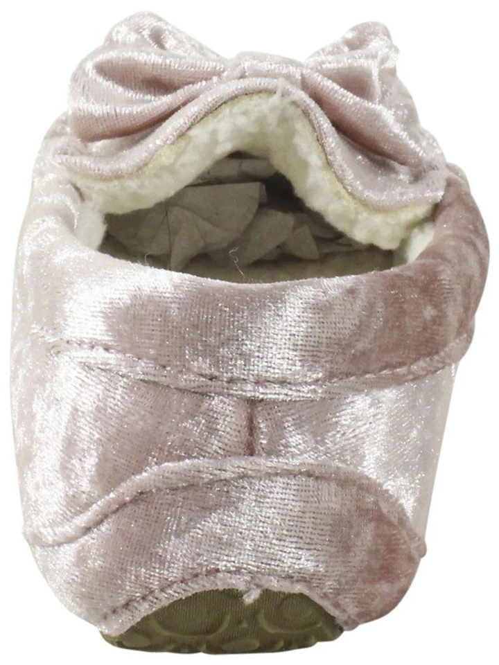 Zapatillas Zapatos Stride Rite Niña Rosa Terciopelo Mocasines Talla: 11/12 Foto 4 de 4