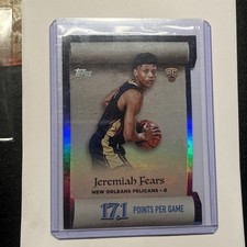 2025-26 Topps Holiday - Making the Nice List Jeremiah Fears #ML-7 (RC)