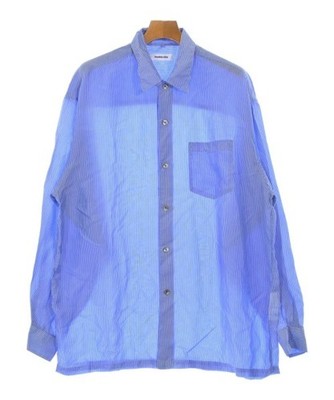 MONKEY TIME Casual Shirts BluexWhite(Stripe Pattern) XL 2200603018251