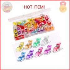 Multipurpose Sewing Clips 30 Pcs Premium Quilting Accessories - Assorted Colors